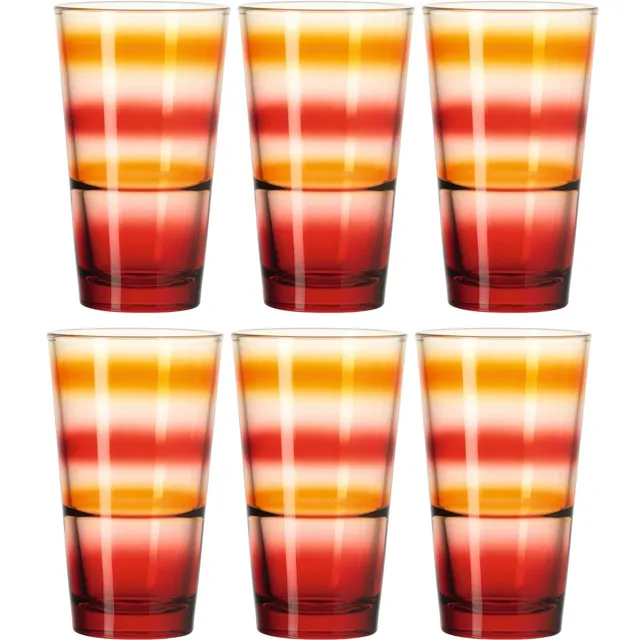 leonardo-event-verre-eau-330-ml-rouge-lot-de-6 image 1