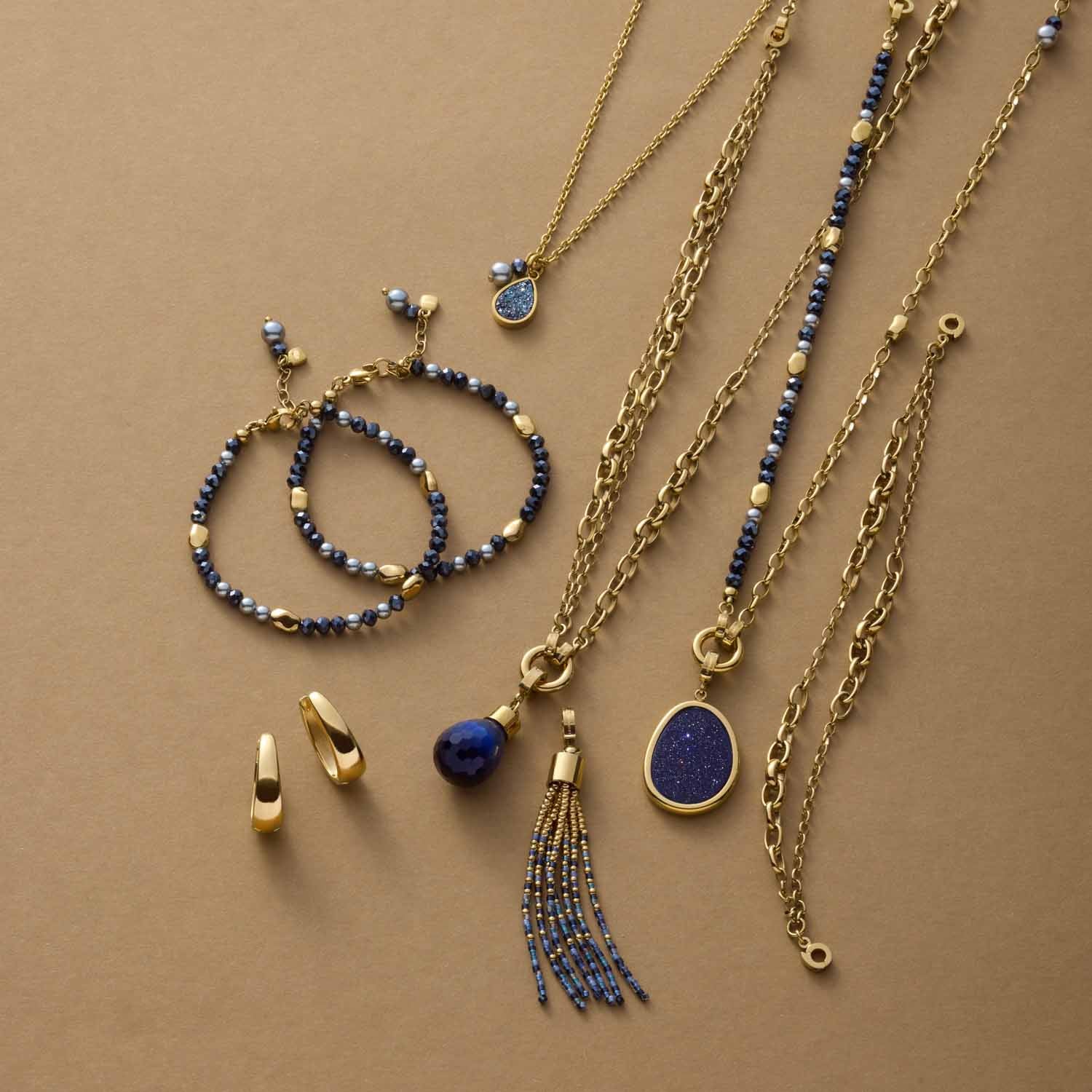 leonardo-lou-clip-mix-pendentif-pompon-bleu-dor-m image 7