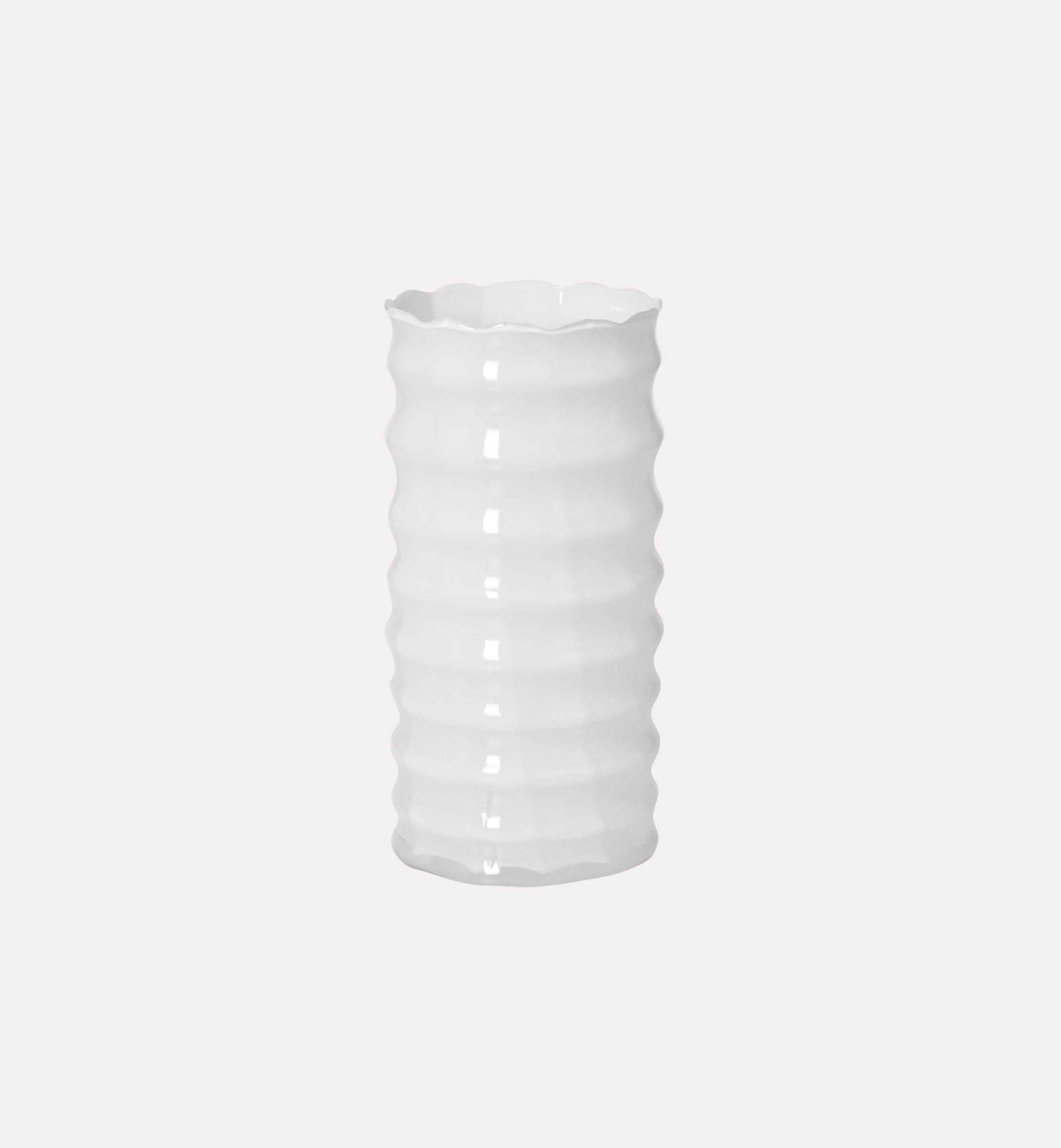 krosno-vase-tube-verre-blanc-opale-stri-30-cm image 1