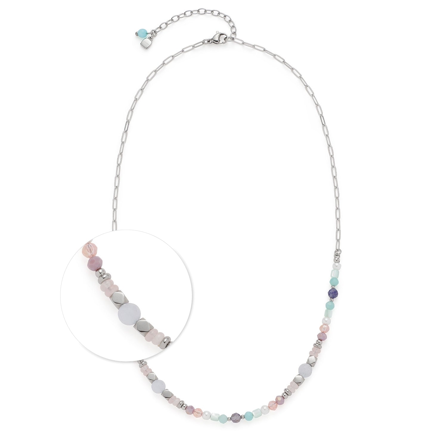 leonardo-randy-collier-45-cm-perles-pastel-mailles image 1