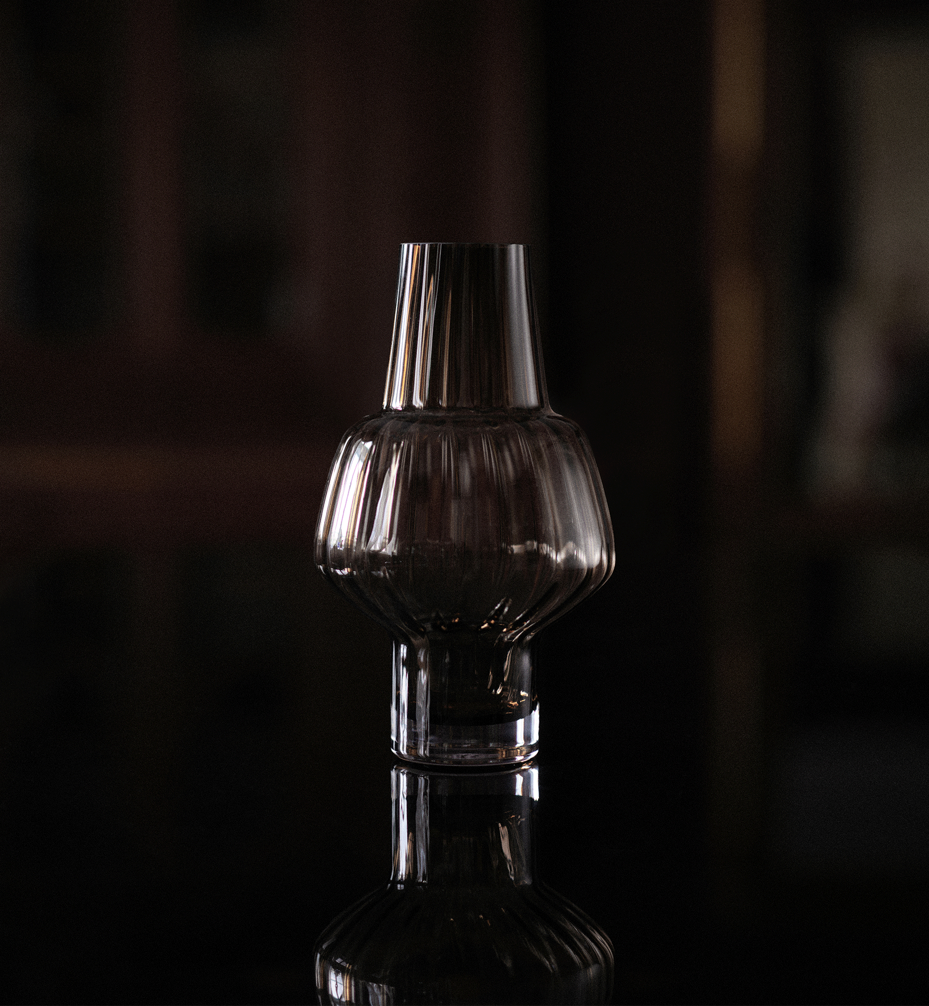 krosno-muse-vase-en-cristal-transparent-40-cm-cannel image 4