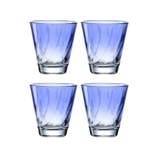 leonardo-twist-verre-215-ml-bleu-lot-4-lave-vaisselle image 1