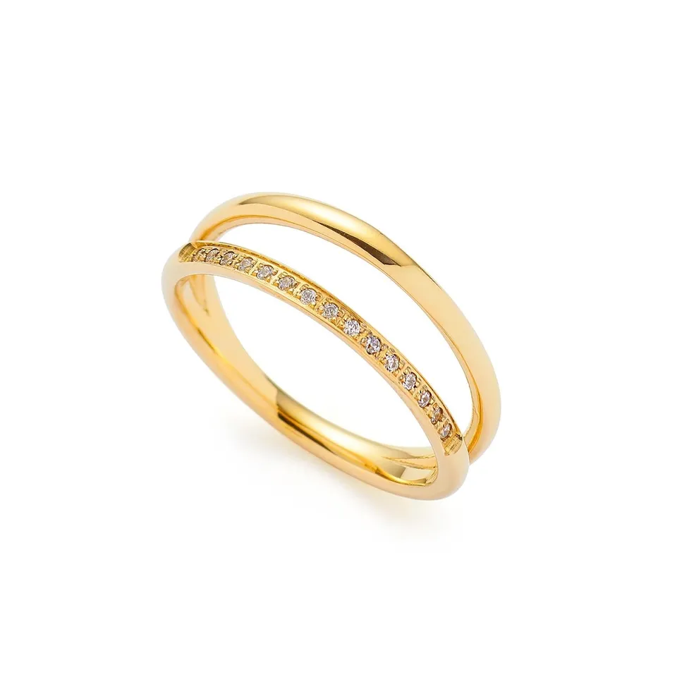 leonardo-tini-ciao-bague-dor-e-taille-19-pav image 1