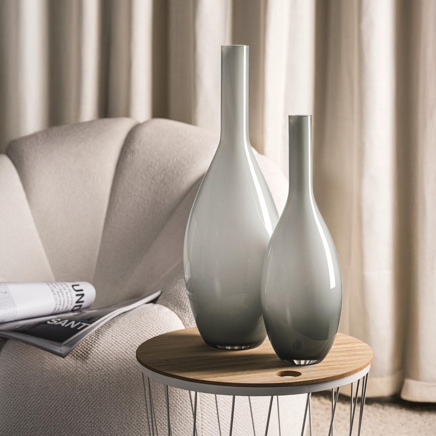 leonardo-beauty-vase-verre-gris-39-cm-bouche image 2