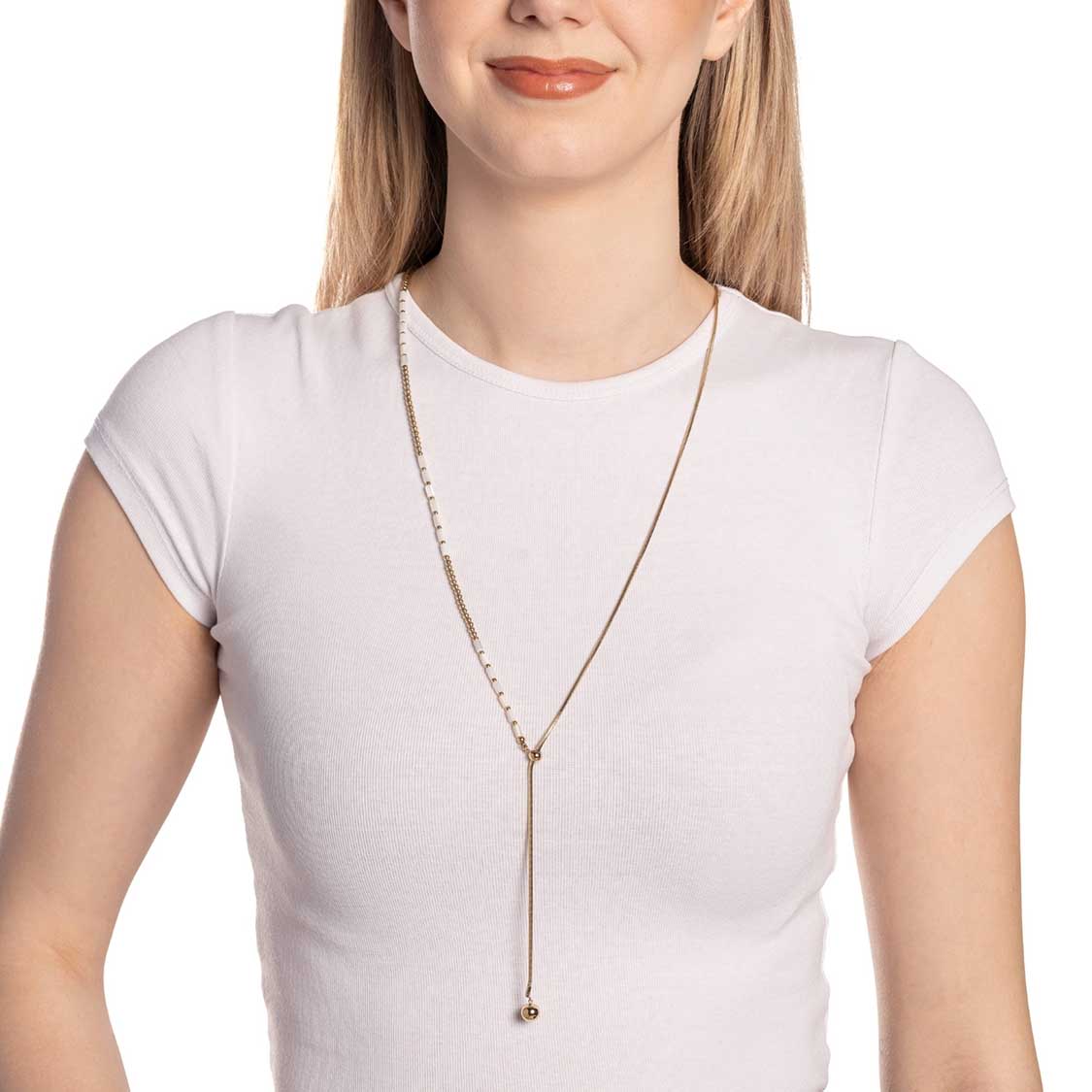 leonardo-yvonne-collier-dor-y-perles-90-cm image 3