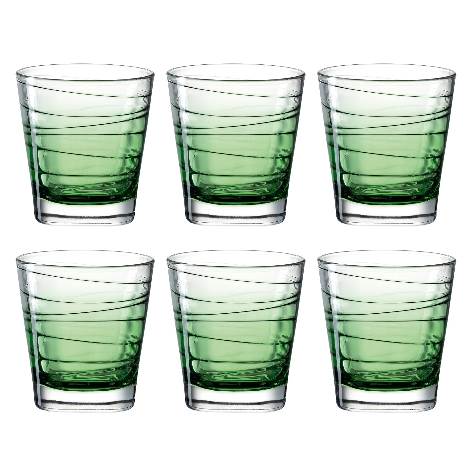 leonardo-vario-verre-250-ml-vert-lot-de-6 image 1