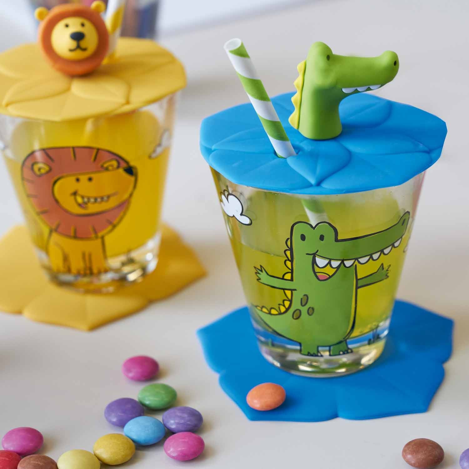 leonardo-bambini-verre-enfant-crocodile-3-pi-ces-silicone image 4
