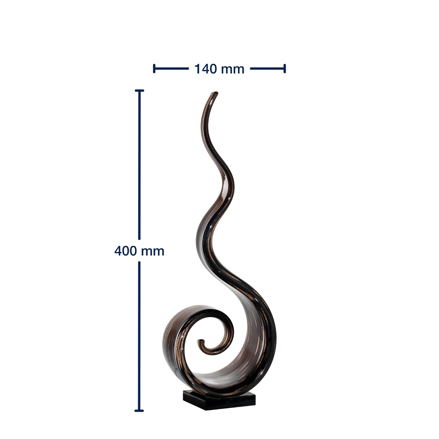 leonardo-casolare-objet-d-co-verre-noir-40-cm image 3