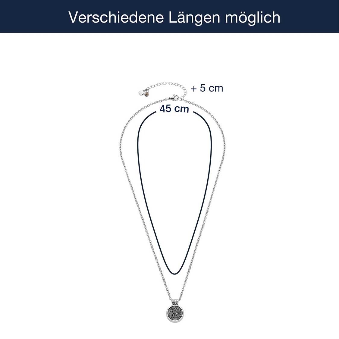 leonardo-odelle-collier-45-cm-pendentif-agate image 4