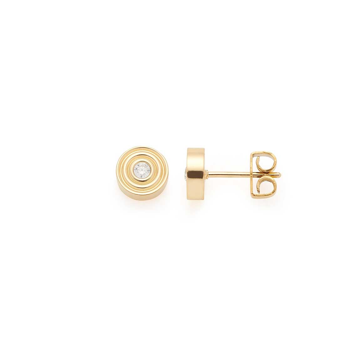 leonardo-isabelle-clous-d-oreilles-dor-zirconia-blanc image 1