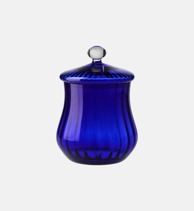 krosno-bocal-cristal-couvercle-bleu-cobalt-30-cm image 1