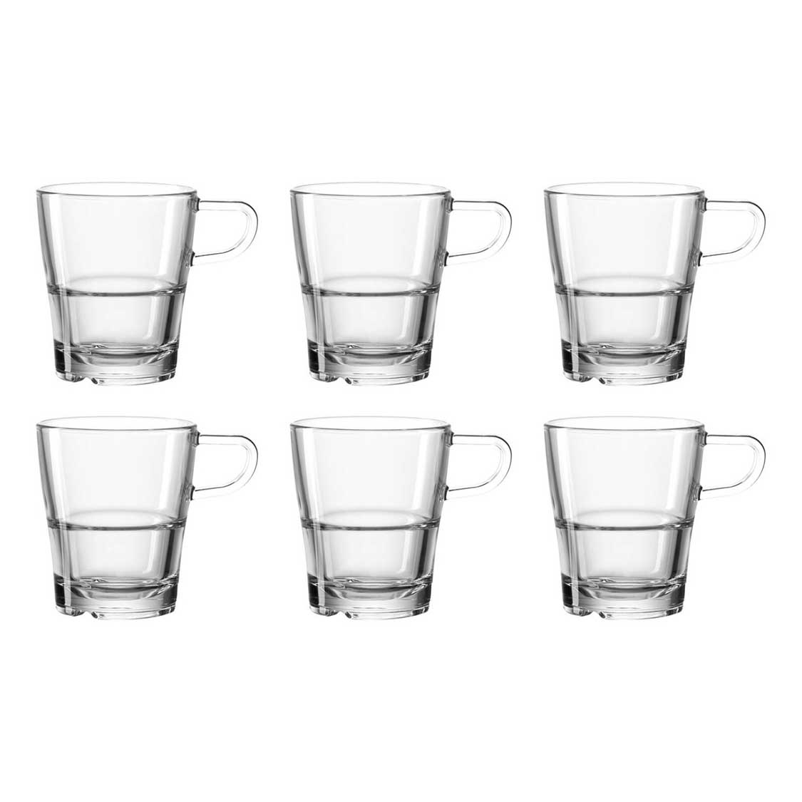 leonardo-senso-tasse-en-verre-250-ml-lot-6-empilable image 1