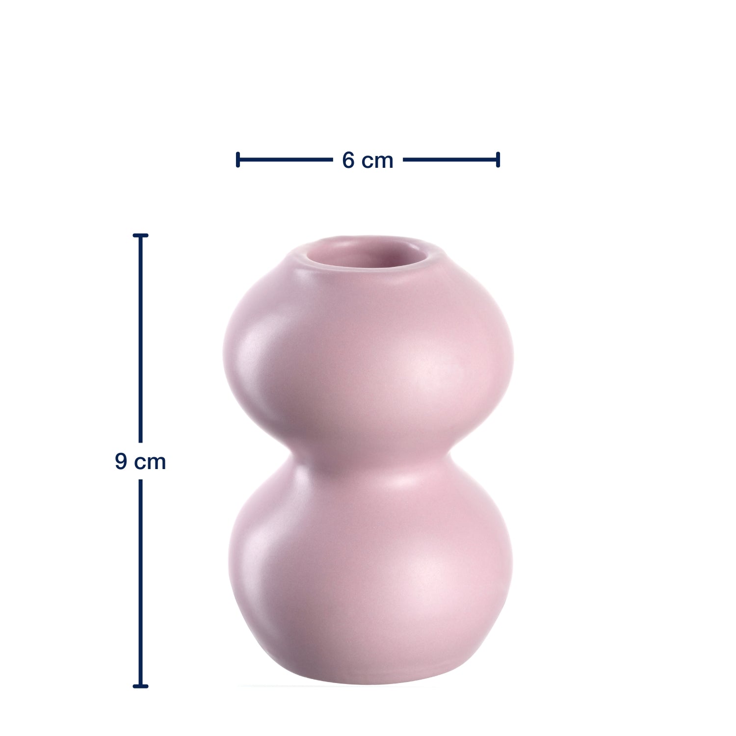 leonardo-vivace-bougeoir-c-ramique-9-cm-ros image 2