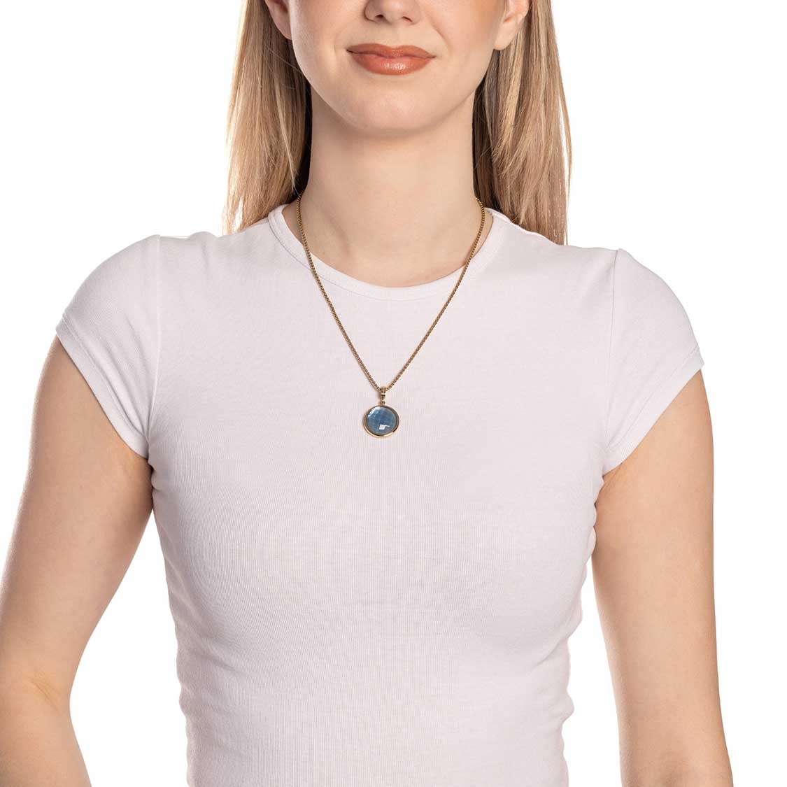 leonardo-minka-pendentif-clip-mix-dor-bleu-pierre image 3