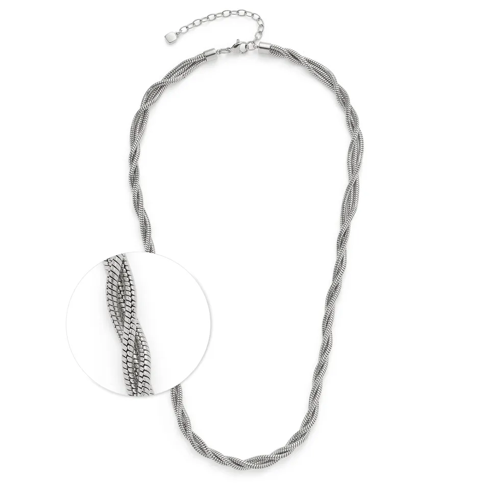 leonardo-sue-collier-45-cm-acier-torsad-argent image 1