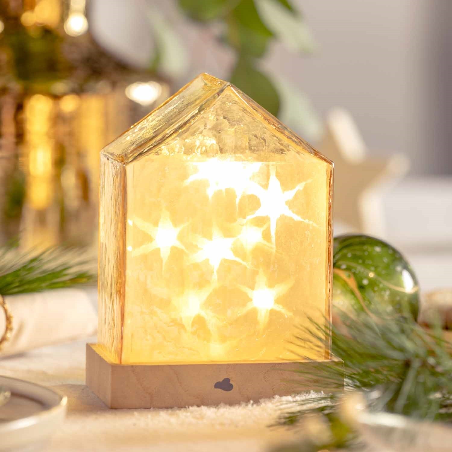 leonardo-magico-maison-lumineuse-led-ambre-18-cm image 4