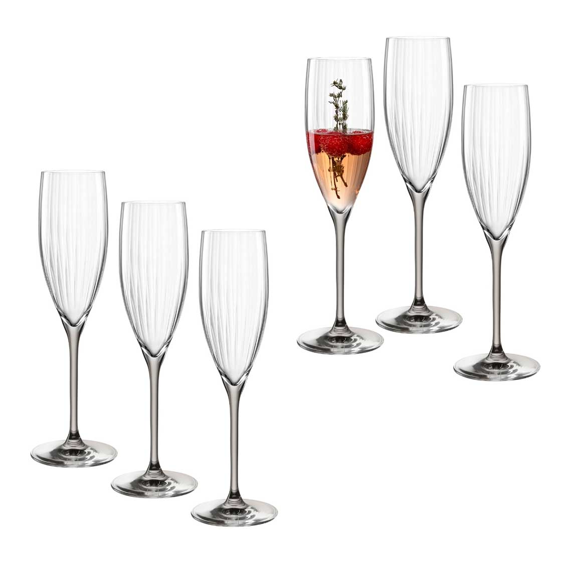 leonardo-poesia-fl-te-champagne-grise-250-ml-lot-de-6 image 1