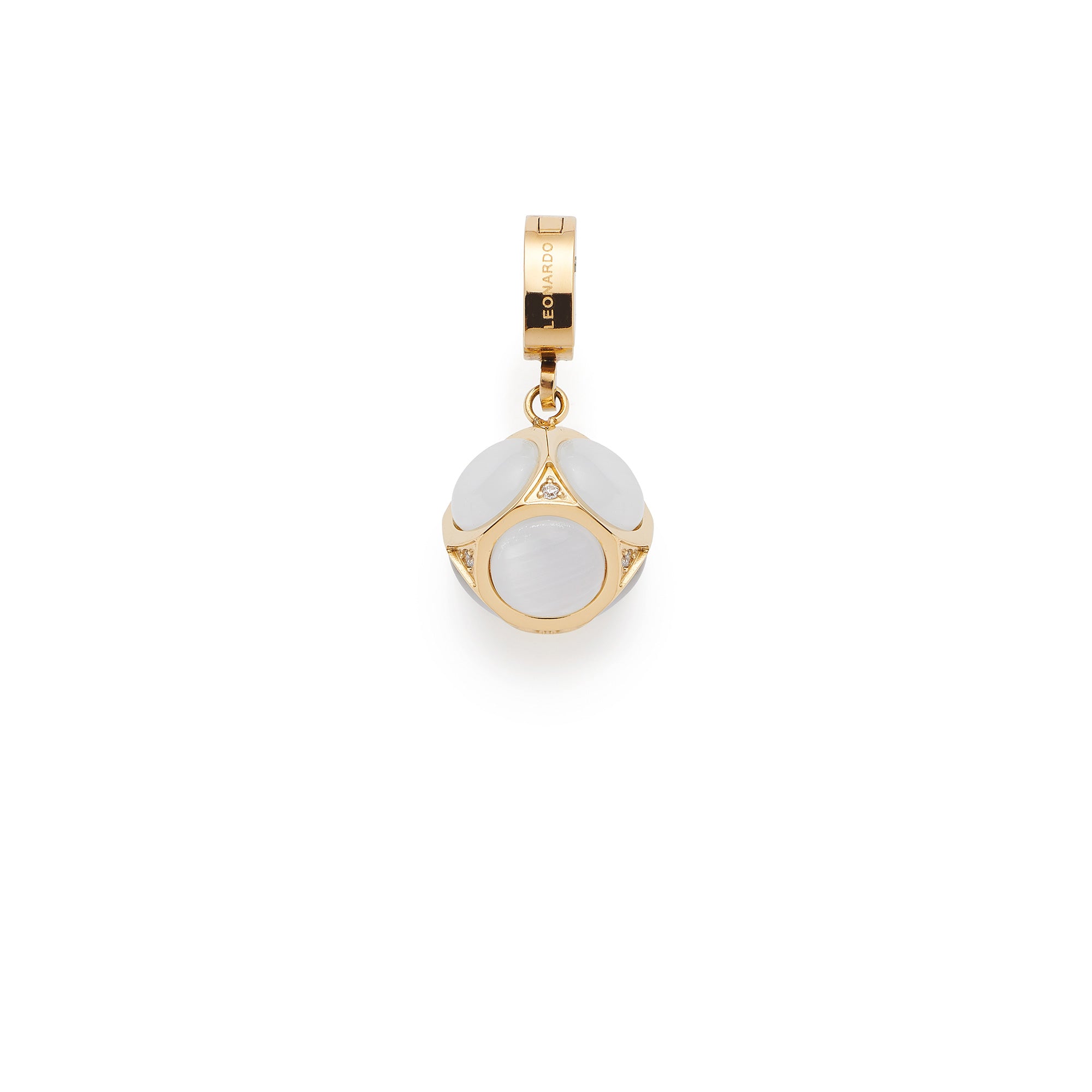 leonardo-ida-pendentif-clip-mix-dor-boule-blanche image 1