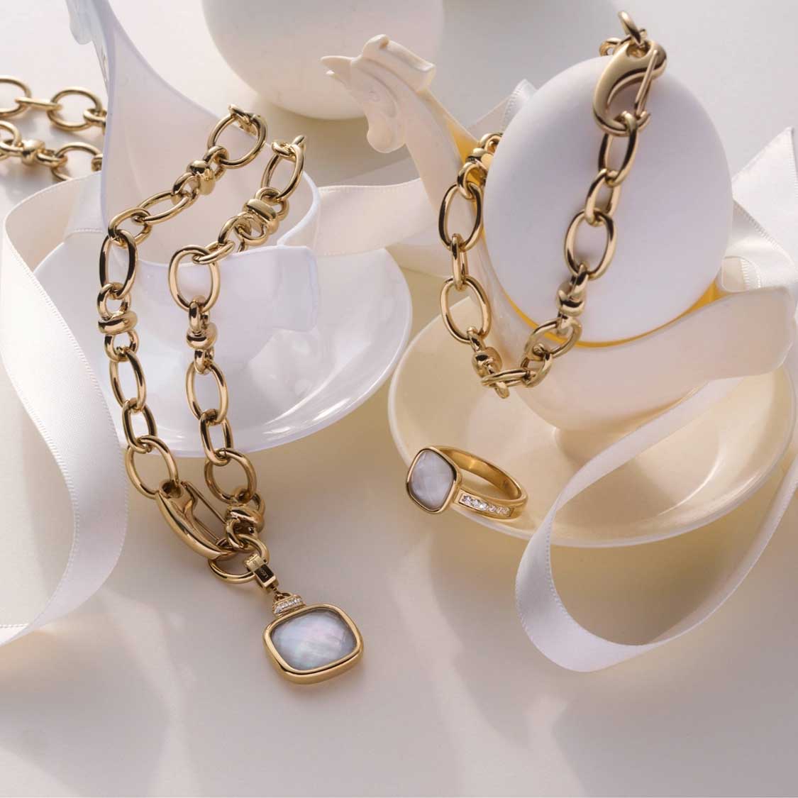 leonardo-virginia-clip-mix-pendentif-dor-nacre-carr-e image 6