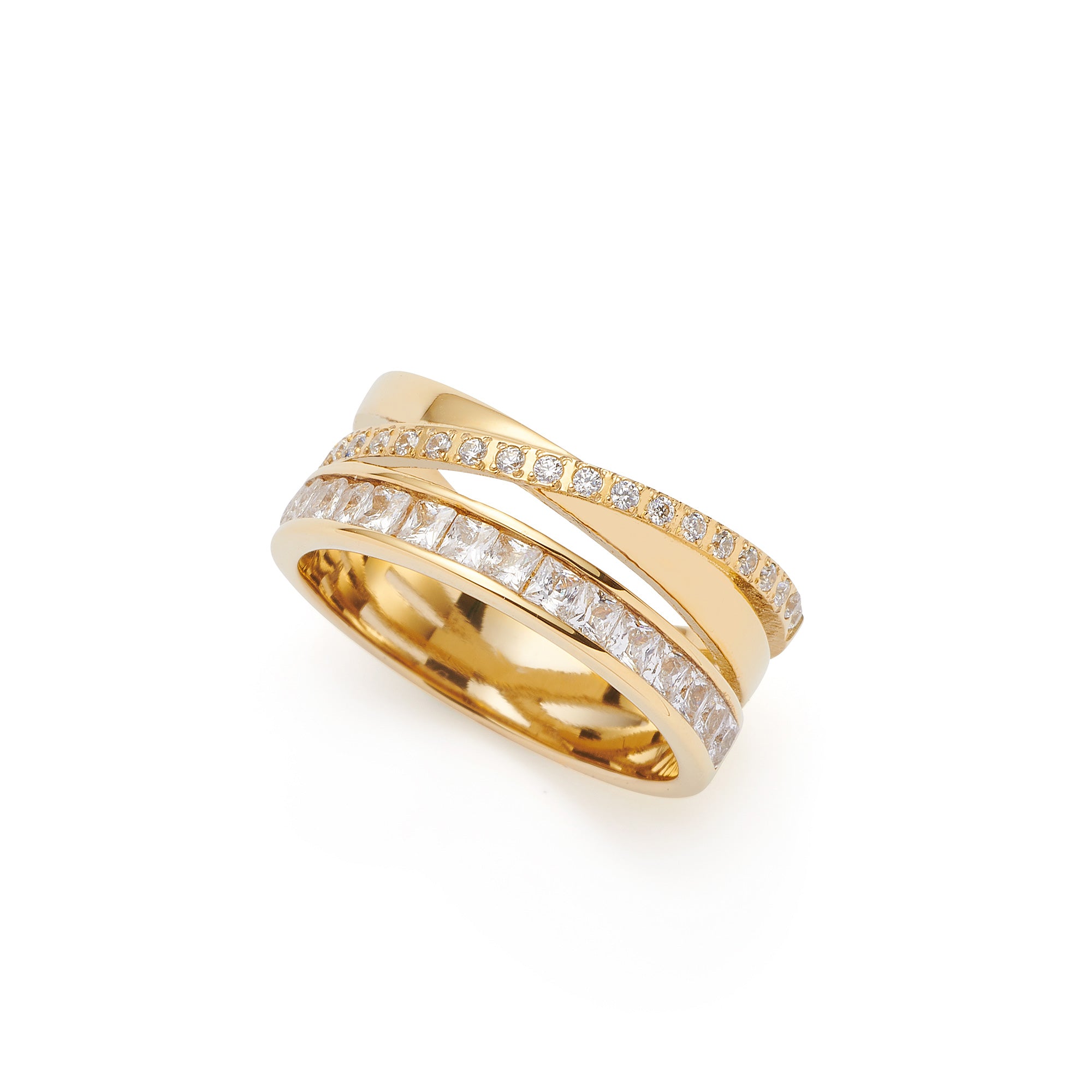 leonardo-sarah-bague-dor-e-taille-19-zirconia-pav image 1