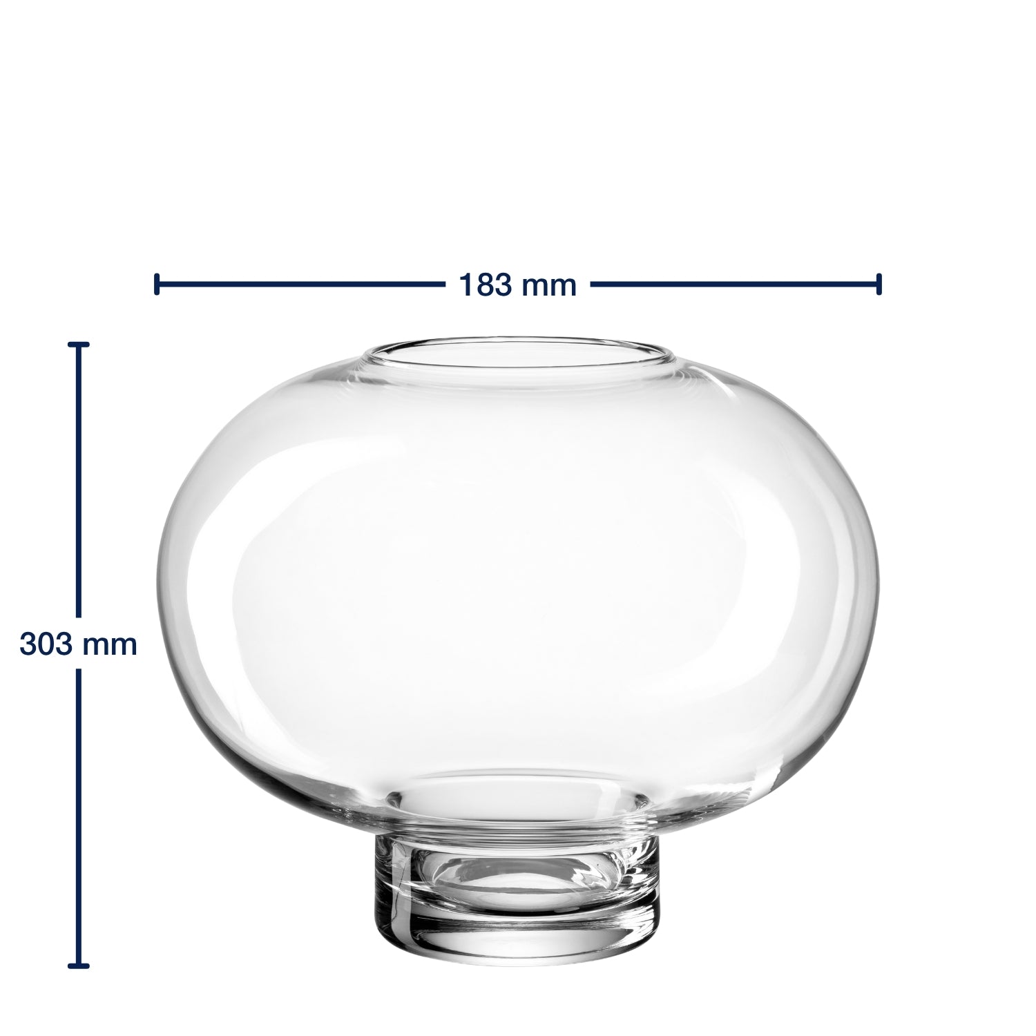 leonardo-vernazza-vase-en-verre-19-cm-transparent image 3