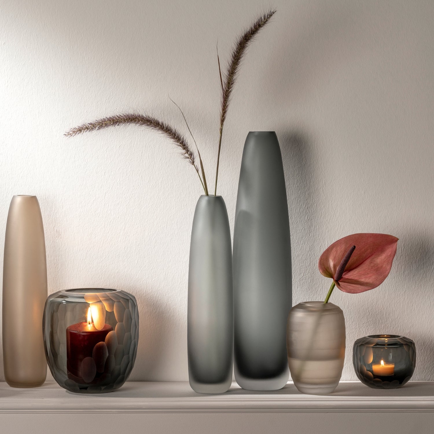 leonardo-bellagio-vase-de-sol-45-cm-anthracite image 2