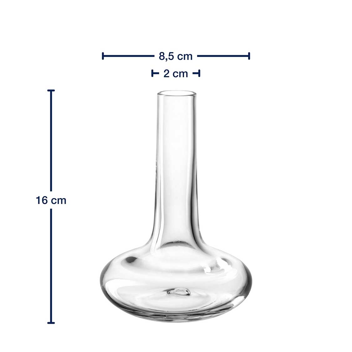 leonardo-aria-soliflore-16-cm-verre-transparent-fait-main image 3