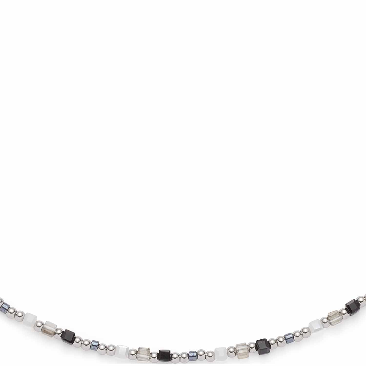 leonardo-lizo-collier-perles-noir-blanc-42-cm image 3