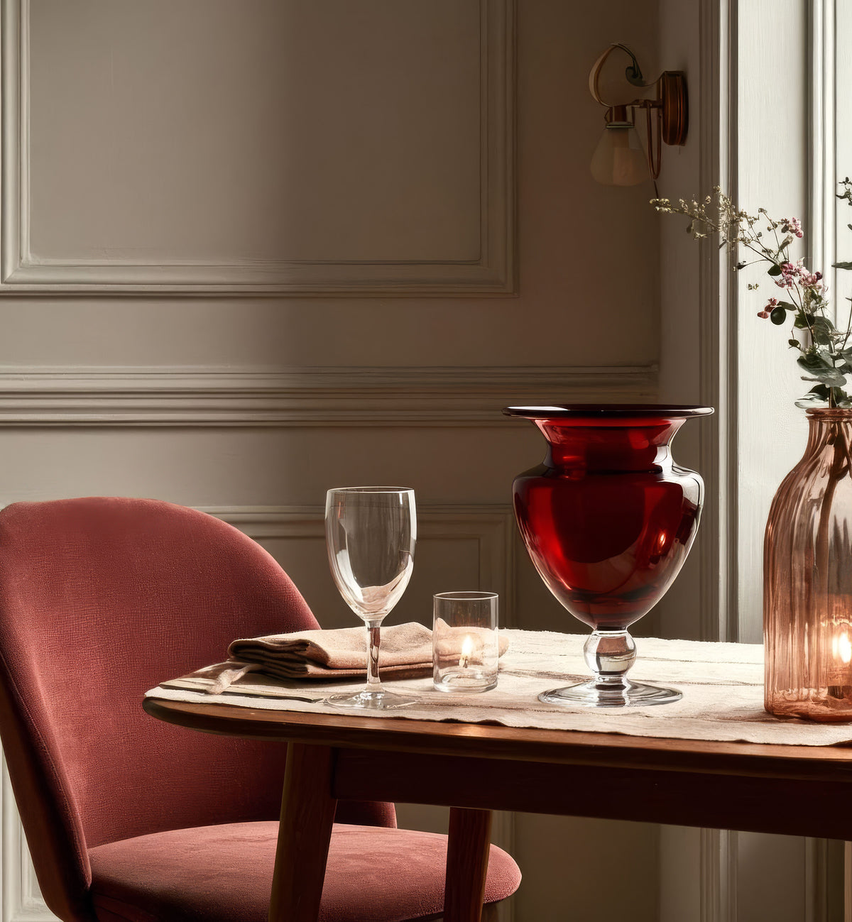 krosno-palace-5253-vase-cristal-rubis-26-cm image 3