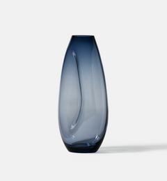 krosno-flow-vase-bleu-marine-28-cm-cristal image 5