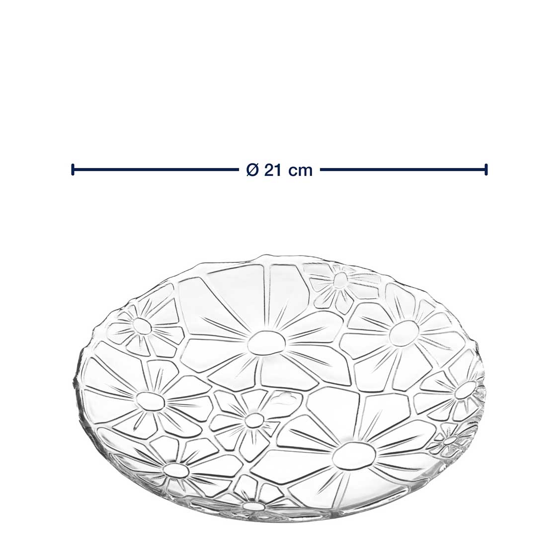 leonardo-giorno-assiette-verre-21-cm-relief-fleur image 3