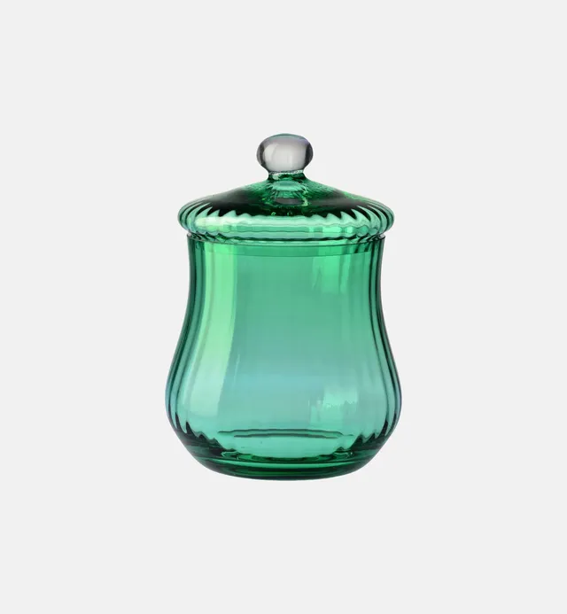 krosno-jars-bocal-cristal-meraude-30-cm-avec-couvercle image 1
