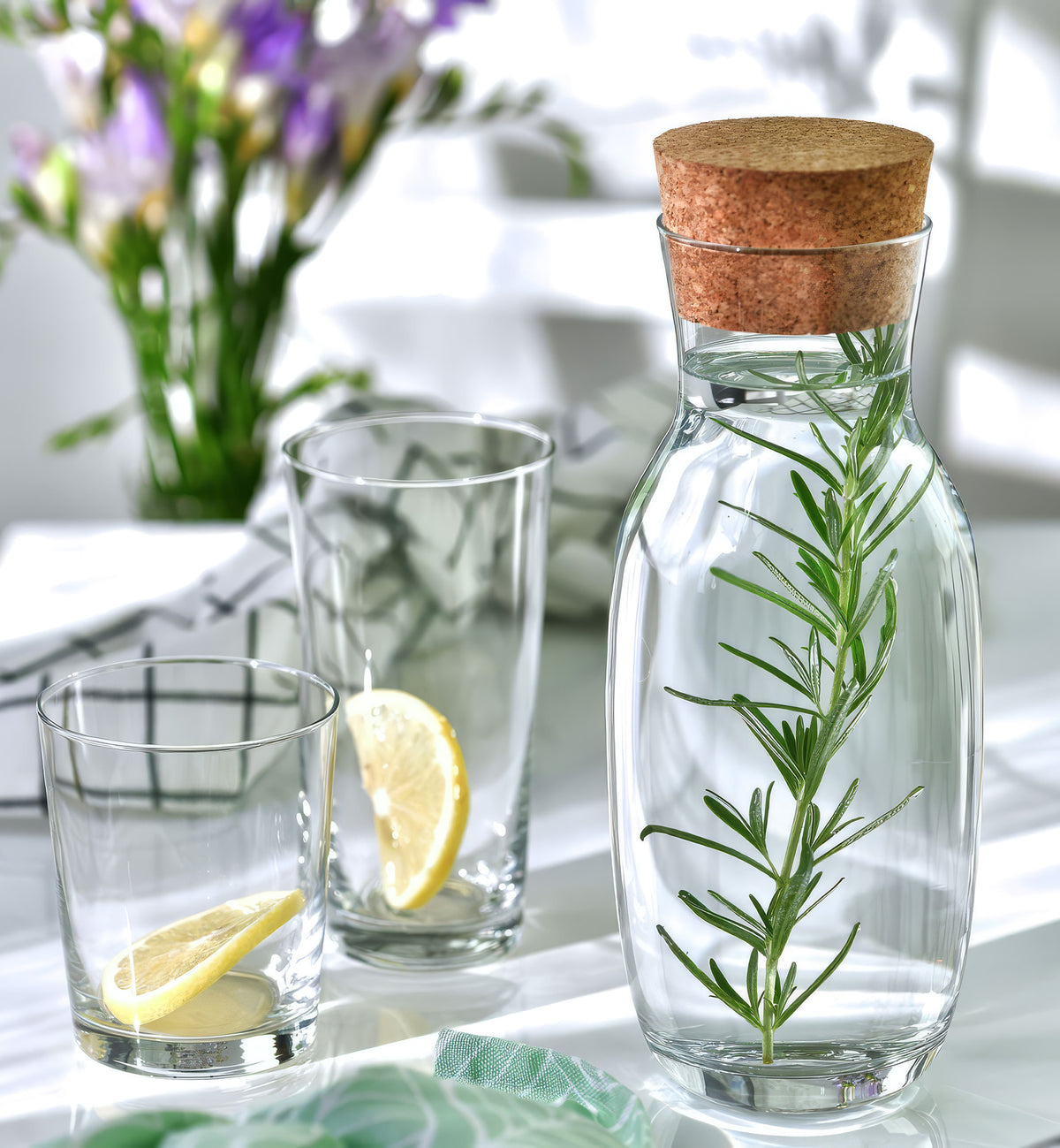 krosno-pure-carafe-eau-1100-ml-bouchon-naturel image 2