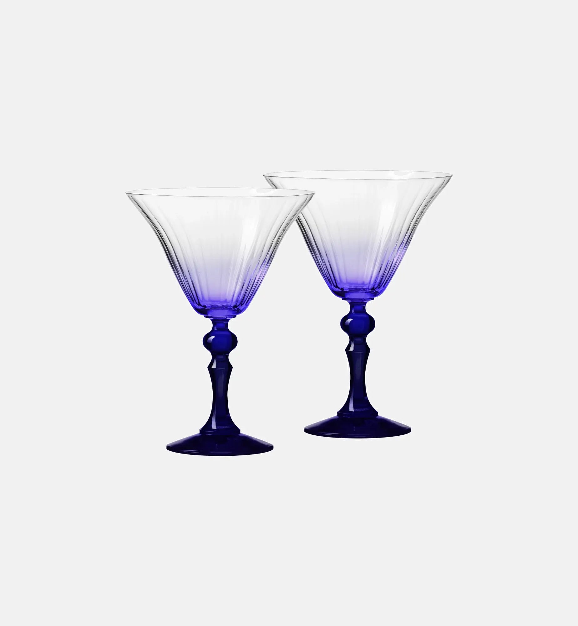 krosno-bubble-verre-martini-cristal-170-ml-pied-bleu image 2