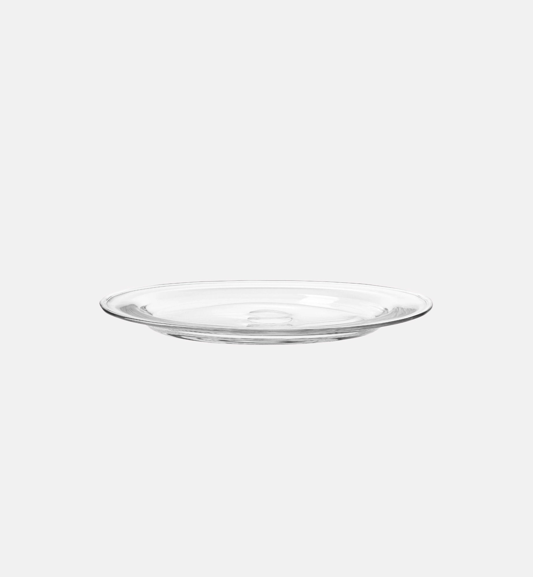 krosno-gemstone-plat-en-cristal-transparent-34-cm-fait-main image 1