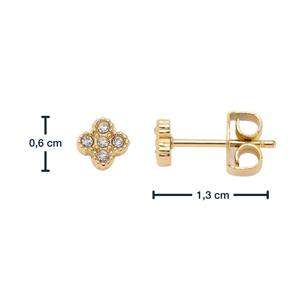leonardo-lisette-clous-d-oreilles-dor-fleur-ciao image 4