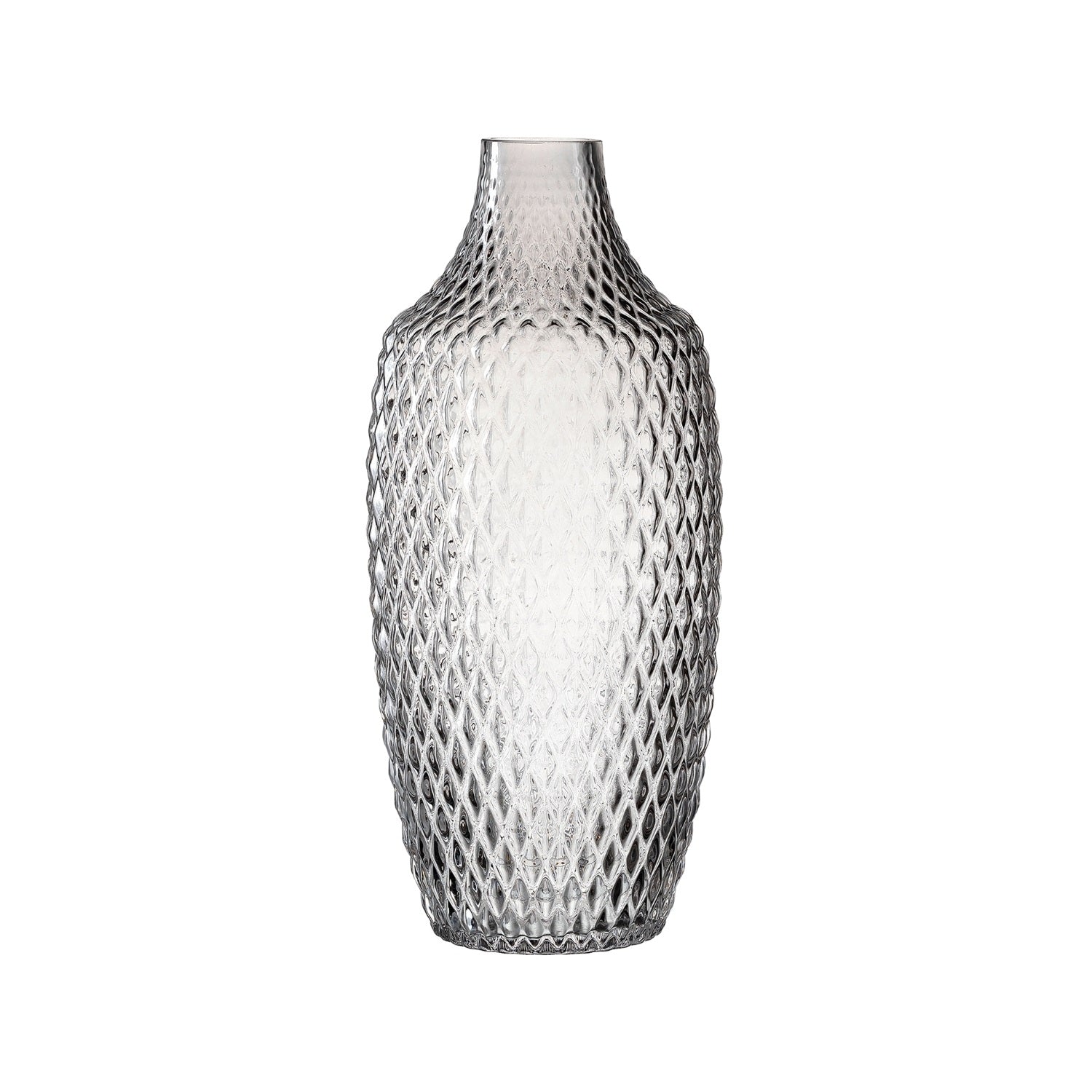 leonardo-poesia-vase-30-cm-gris-verre-fait-main image 1