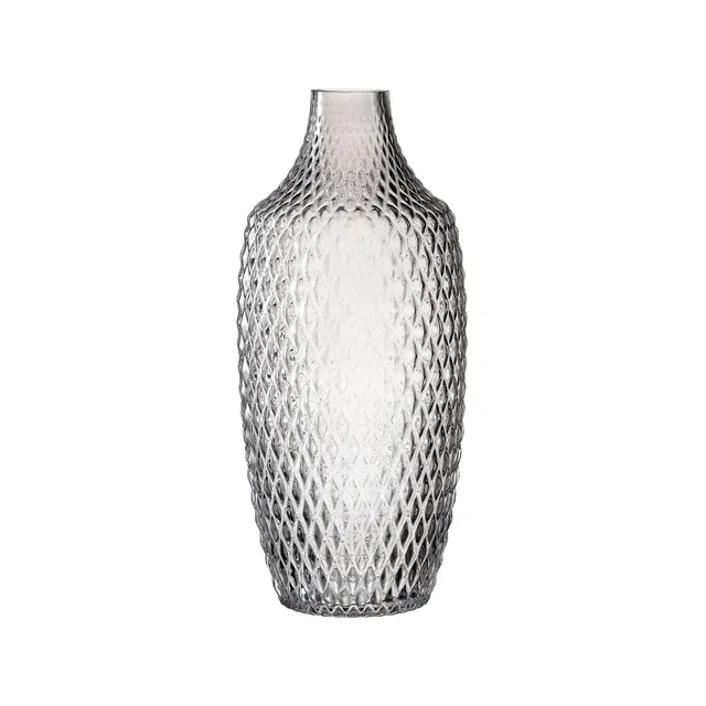 leonardo-poesia-vase-30-cm-gris-verre-fait-main image 1