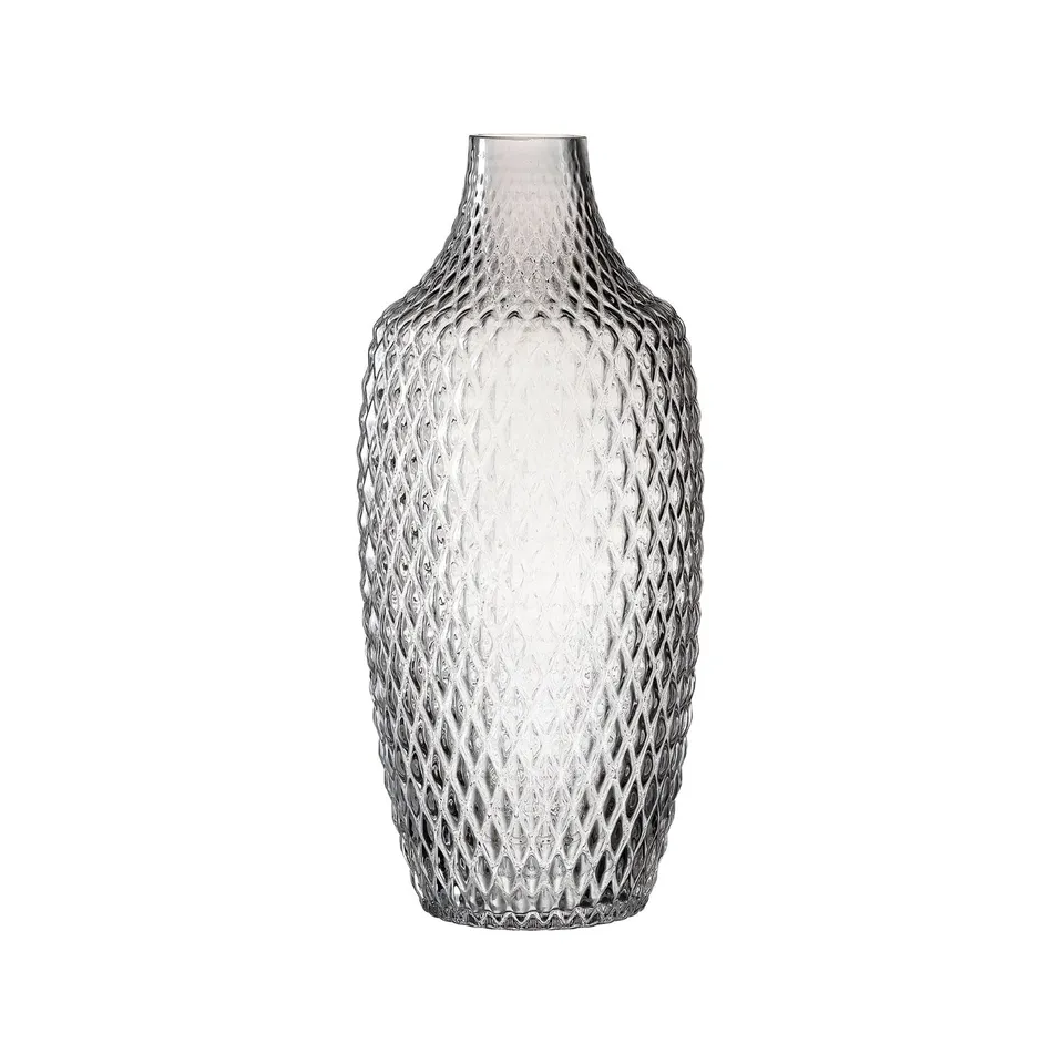 leonardo-poesia-vase-30-cm-gris-verre-fait-main image 1