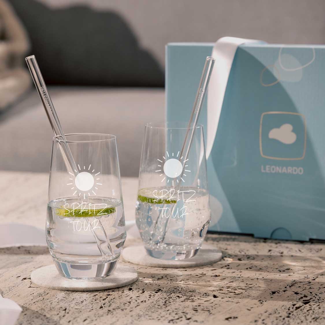 leonardo-puccini-verre-eau-365-ml-gravure-coffret-5 image 4