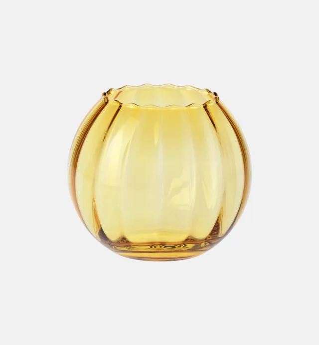 krosno-bursztyn-vase-15-5-cm-vase-ambre-enti-rement-teint image 1