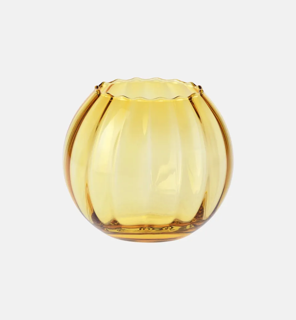 krosno-bursztyn-vase-15-5-cm-vase-ambre-enti-rement-teint image 1