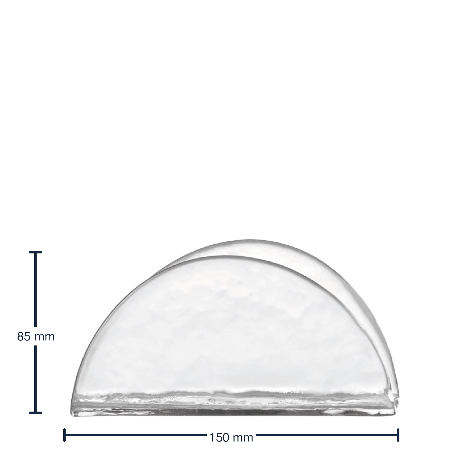 leonardo-ciao-porte-serviettes-verre-transparent-fait-main image 2
