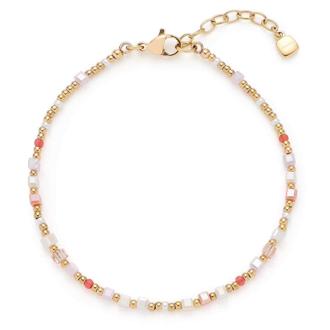 leonardo-shari-ciao-bracelet-perles-pastel-dor image 1