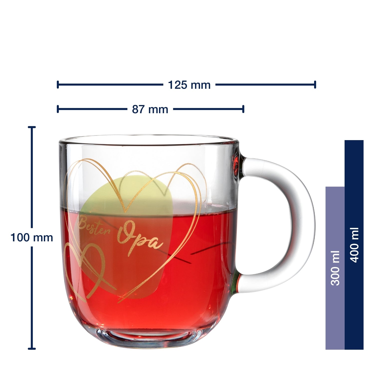 leonardo-emozione-tasse-verte-400-ml-bester-opa-meilleur-papi image 3