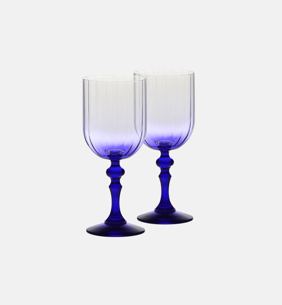 krosno-bubble-verre-vin-300-ml-pied-bleu-marine-ombr image 2