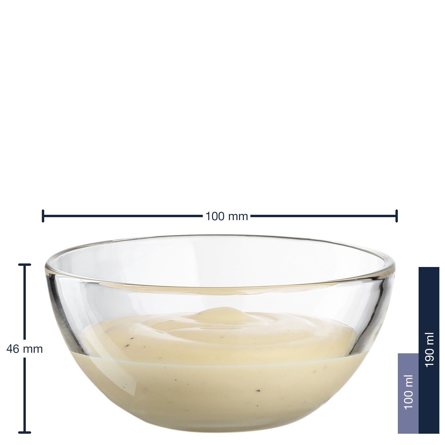 leonardo-cucina-coupelle-verre-10-cm-lot-de-6-transparent image 2