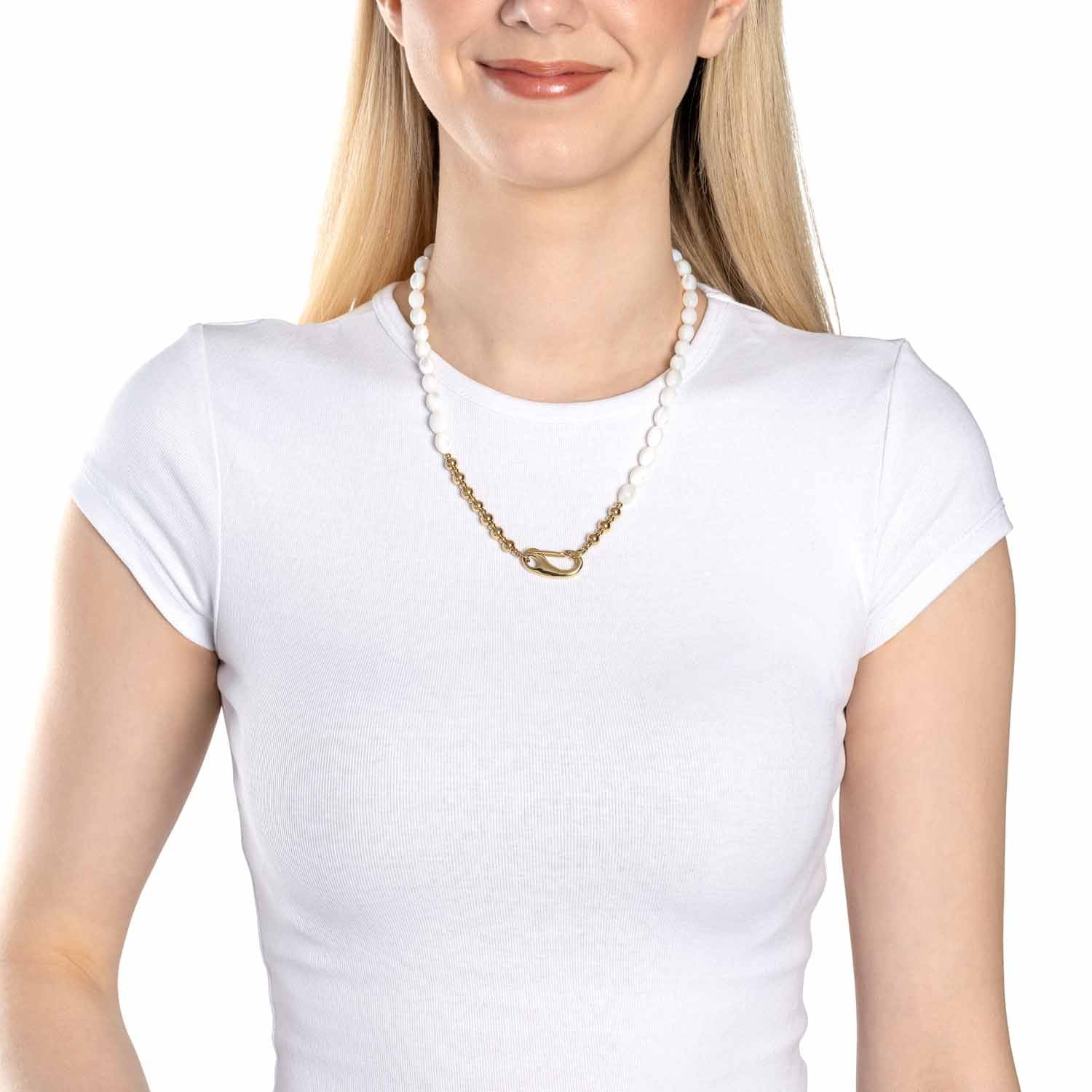 leonardo-patsy-collier-perles-nacre-dor-50-cm image 3