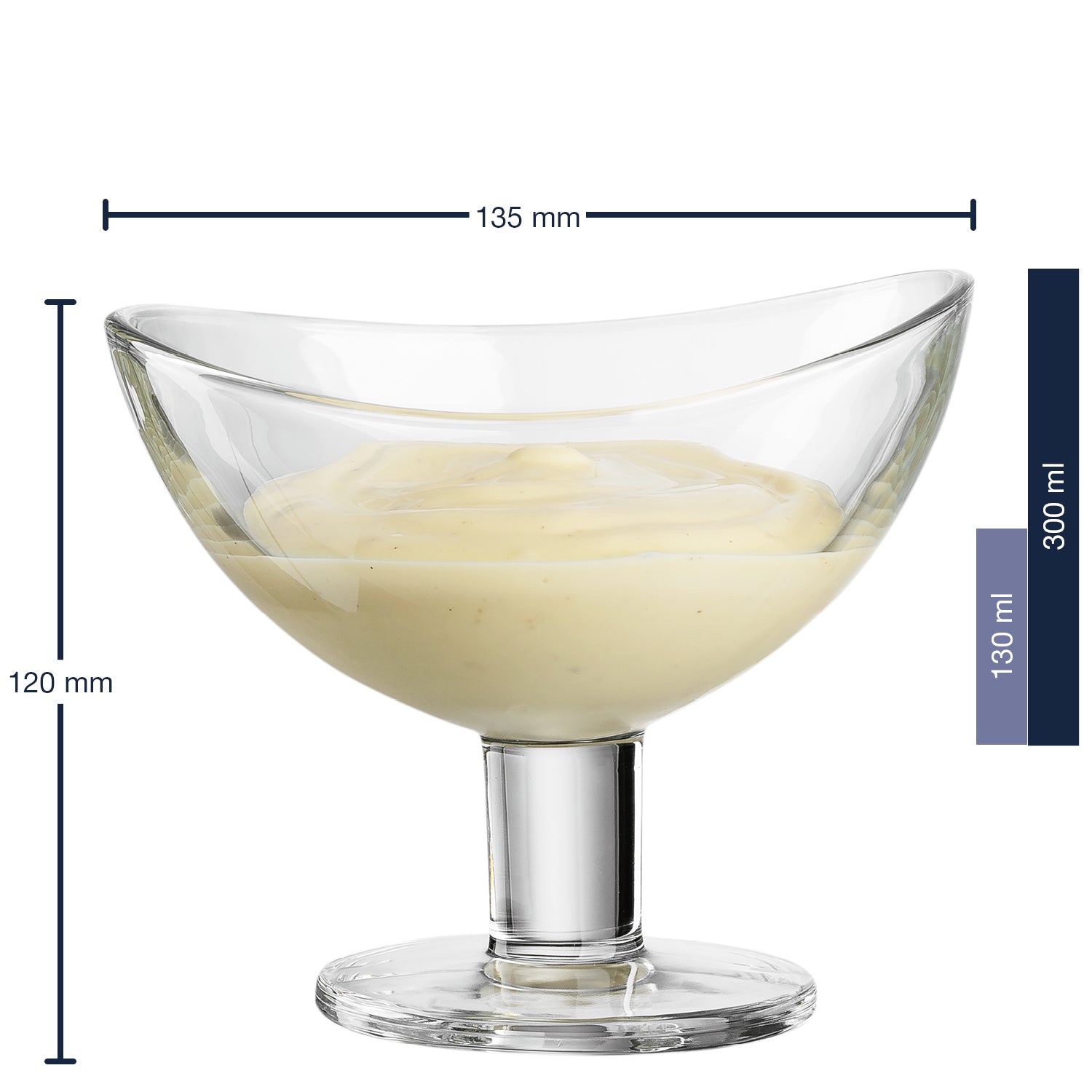 leonardo-loop-coupe-sur-pied-14-cm-verre-transparent image 2