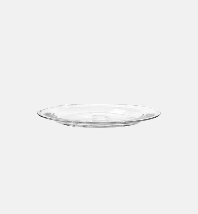 krosno-gemstone-plat-en-cristal-transparent-34-cm-fait-main image 1